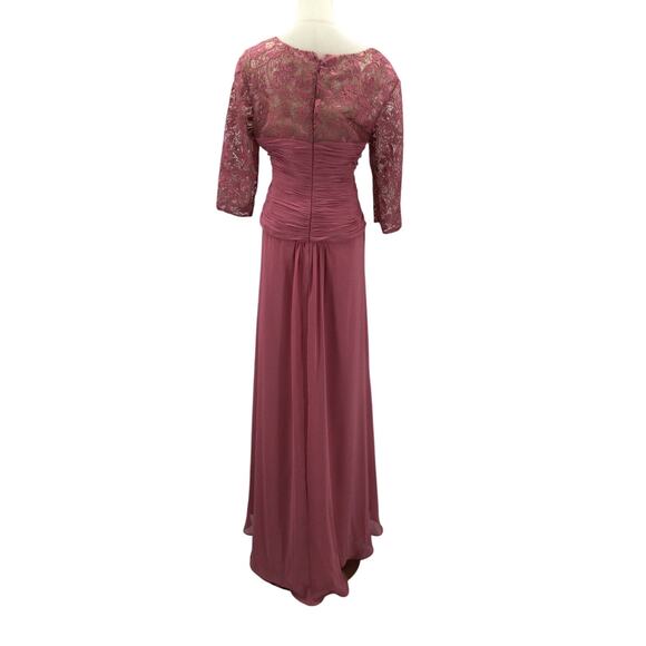 AW BRIDAL 18 2X plus desert rose Nawabi mother of bride party maxi dress B110 - Picture 4 of 9